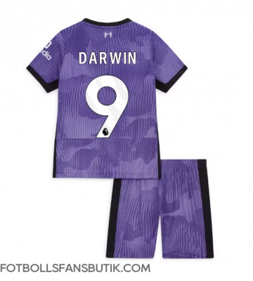 Liverpool Darwin Nunez #9 Replika Tredje Tröja Barn 2023-24 Kortärmad (+ Korta byxor)